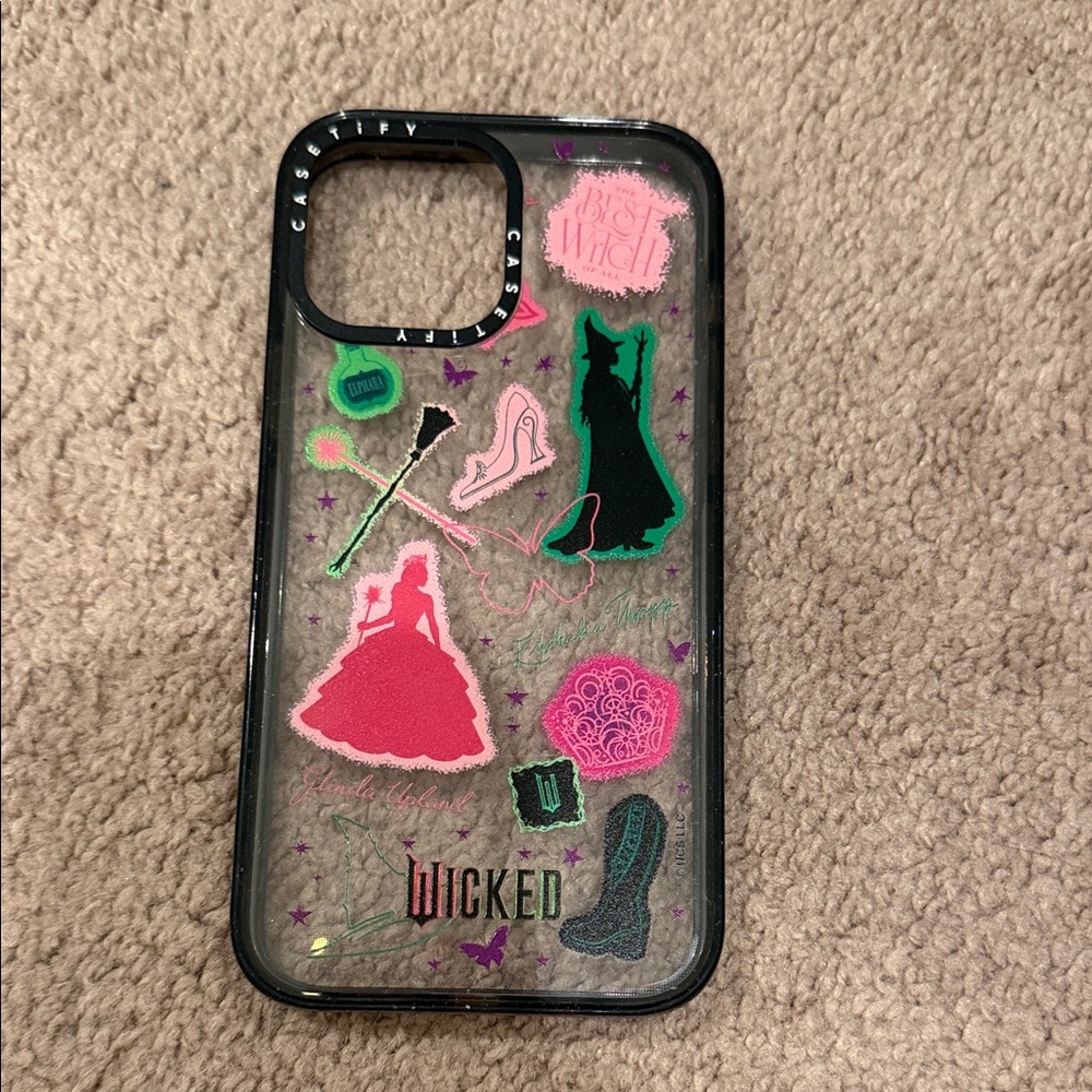 Casetify Wicked Theme Phone Case - Black, Pink, and Green